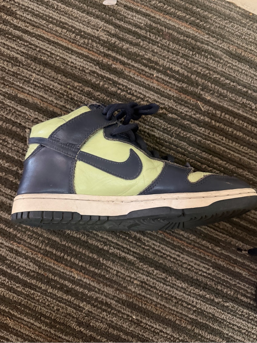 Nike women’s High-Top Sneakers in Black and Lime Green